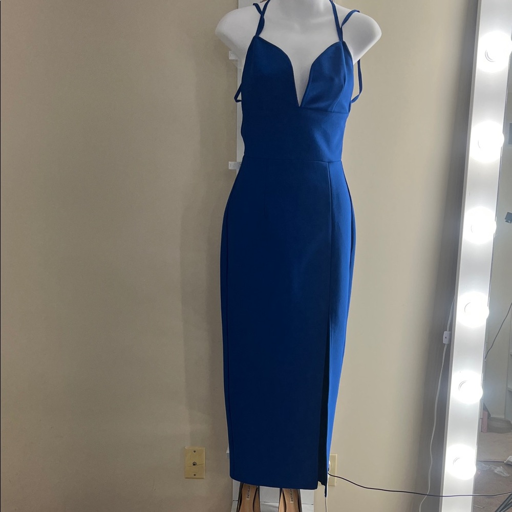 Elegant Blue Women's Dress